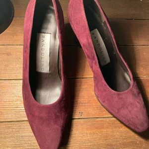 Brown Suede Bandolino Pumps